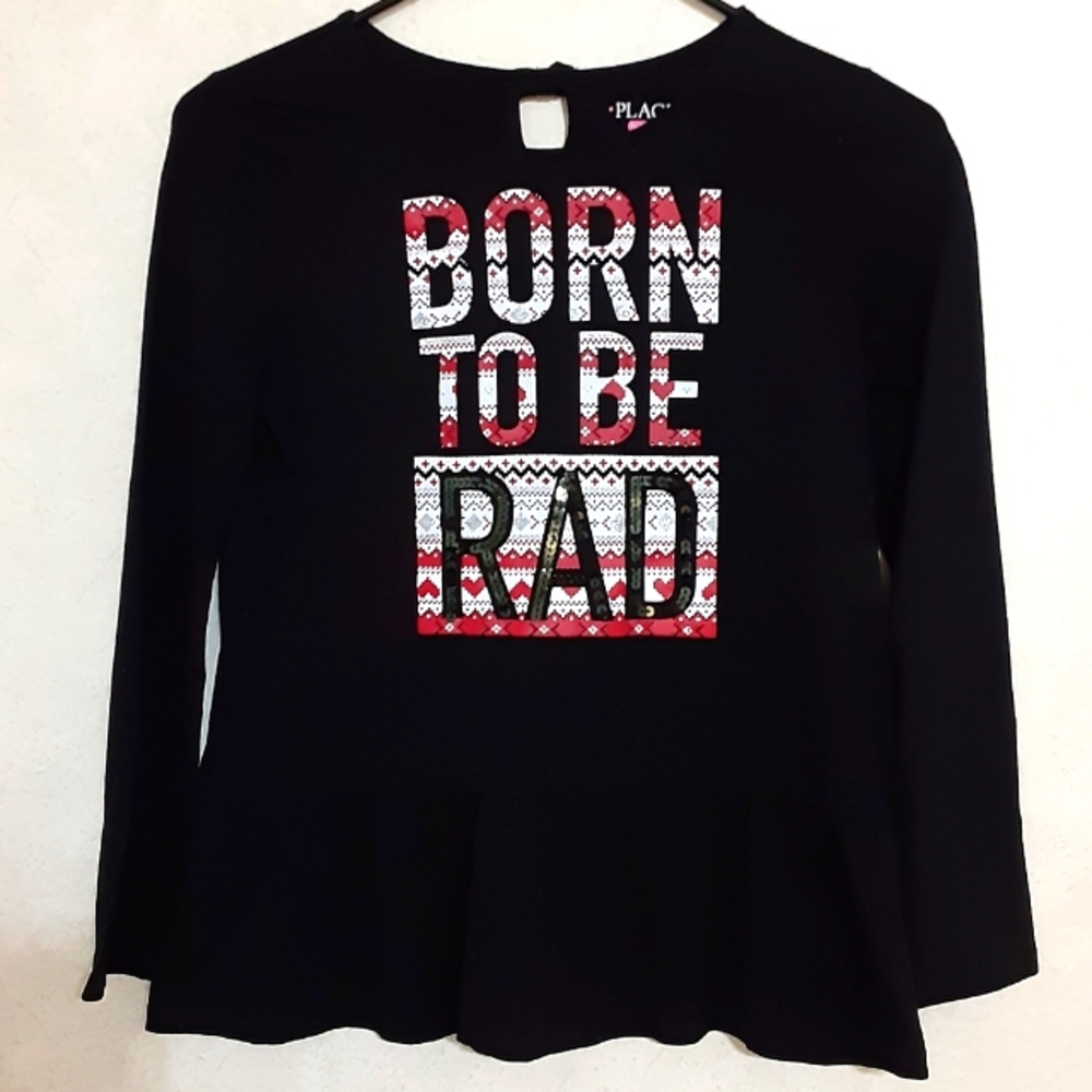 XL PLACE EMBELLISHED LONG SLEEVED TOP